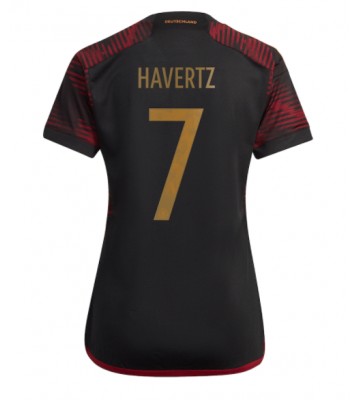Niemcy Kai Havertz #7 Koszulka Wyjazdowych Kobiety MŚ 2022 Krótki Rękaw